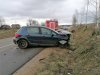 Wypadek pojazdu osobowego w miejscowości Leszno 11.03.2020r.